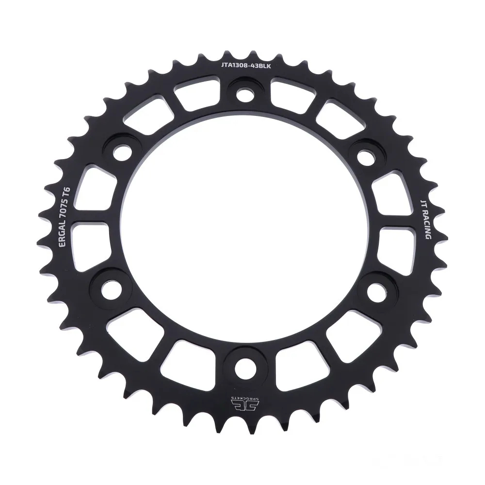 Alu-Kettenrad 43Z Teilung 520 schwarz JT Innendurchmesser 134 Lochkreis 160 JTA1308.43BLK