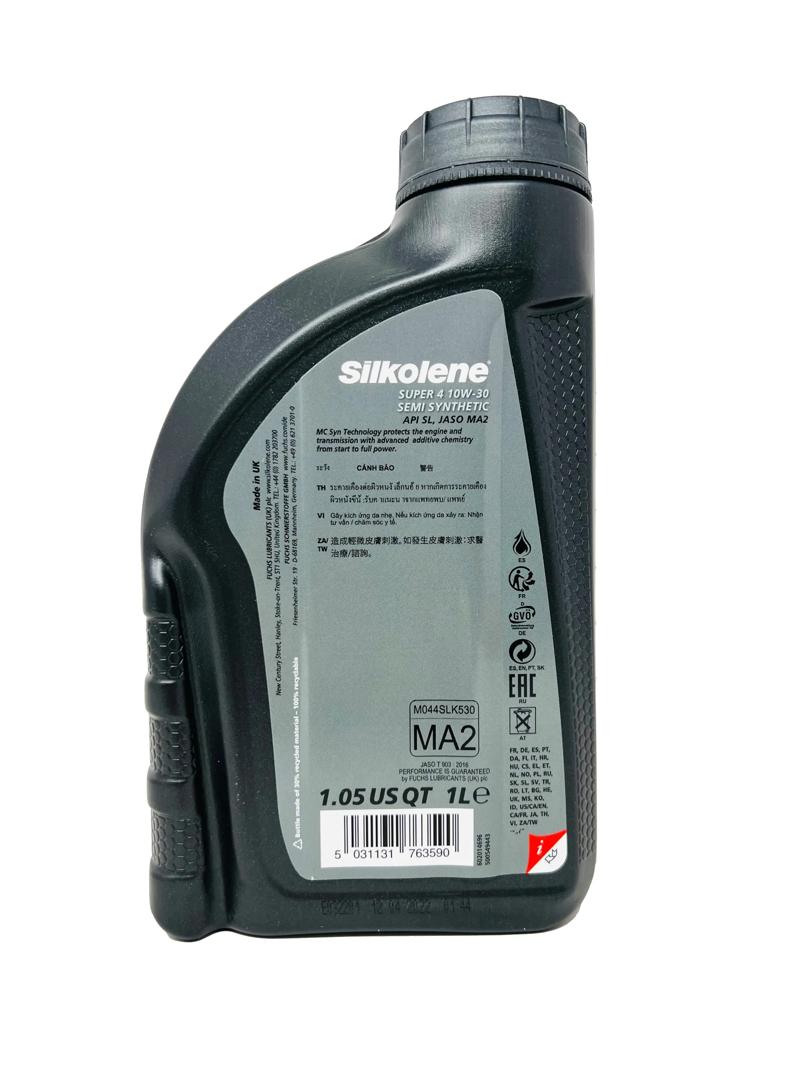 1l FUCHS SILKOLENE SUPER 4 10W-30 Motorrad Motoröl teilsynth