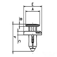 Zug Druck Niete Heckverkleidung Packung Inhalt 10 Stück, RVT-PP02