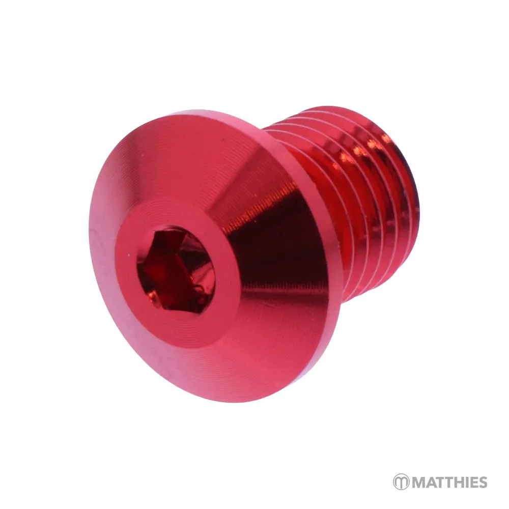 Abdeckschraube für Spiegel Daytona M10 x 1.25 mm 11 mm rot rechts