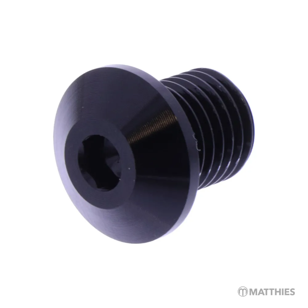 Abdeckschraube für Spiegel Daytona M10 x 1.25 mm 11 mm schwarz links