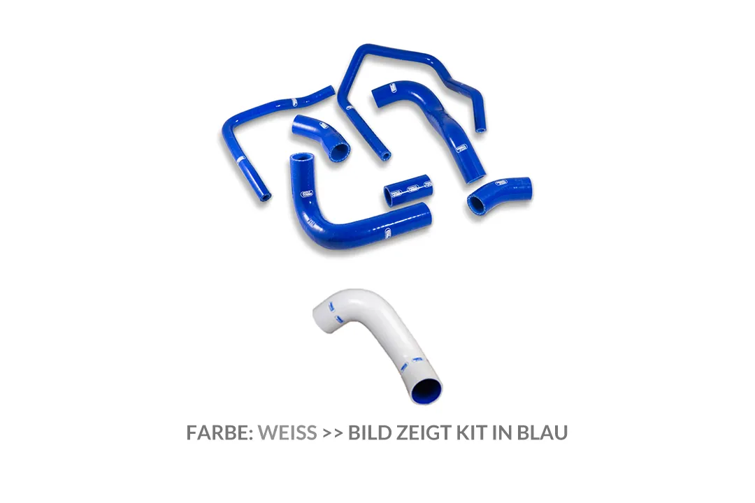 Siliconschlauch Kit weiß Kawasaki ZX9R, 1998-03