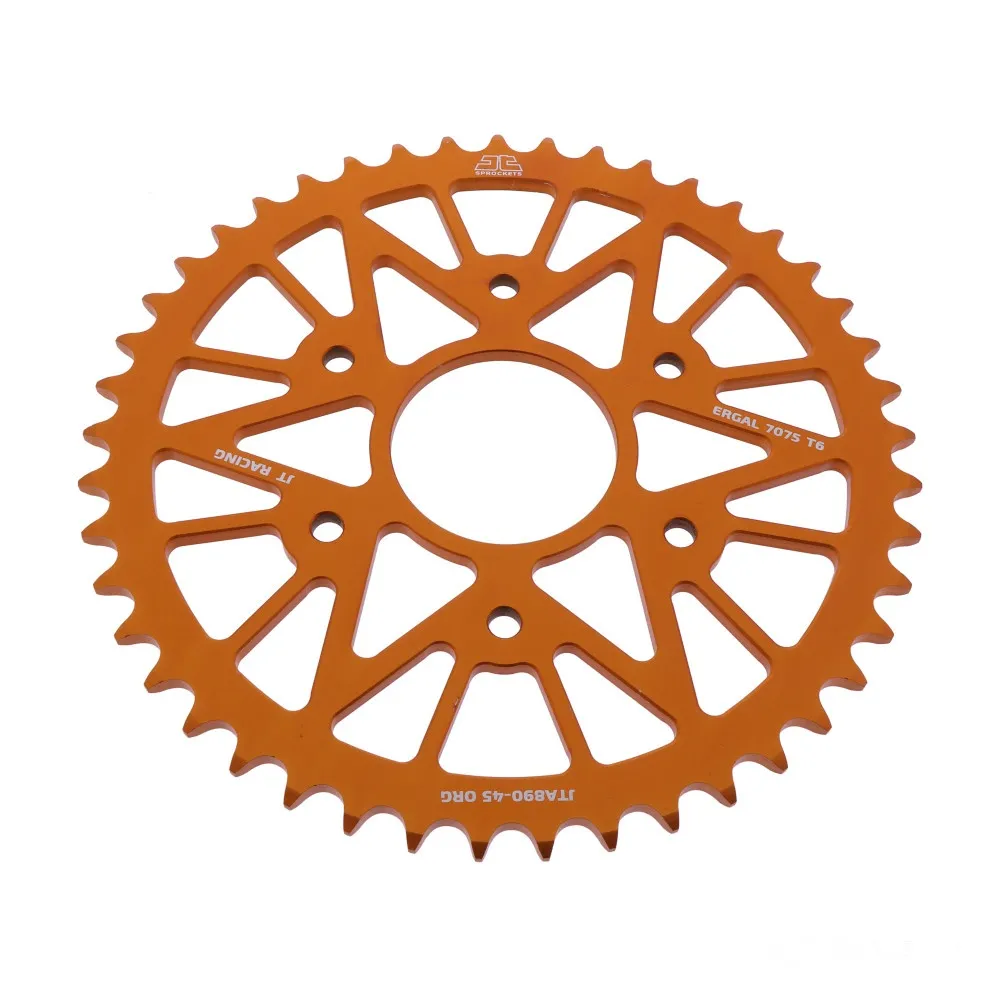 Alu-Kettenrad 45Z Teilung 520 orange Innendurchmesser 063 Lochkreis 110 JTA89045ORG