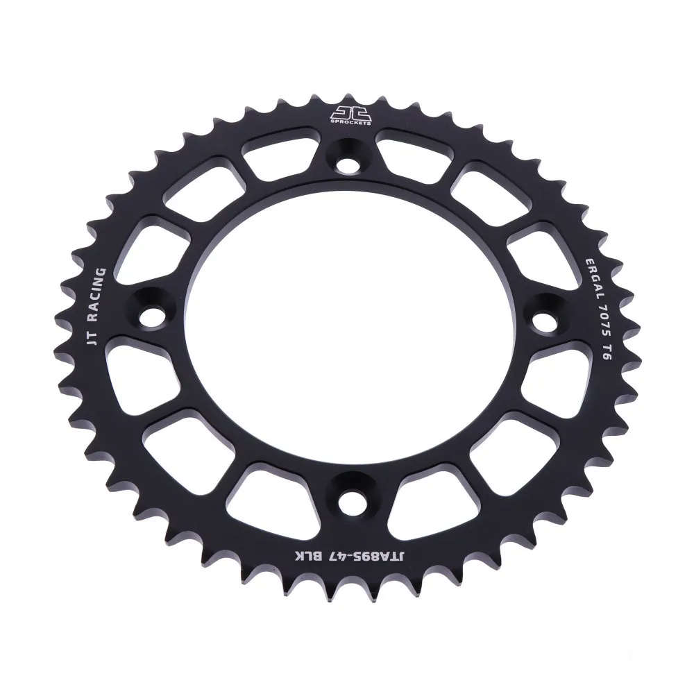 Alu-Kettenrad 47Z Teilung 428 schwarz JT Innendurchmesser 110 Lochkreis 132 JTA89547BLK