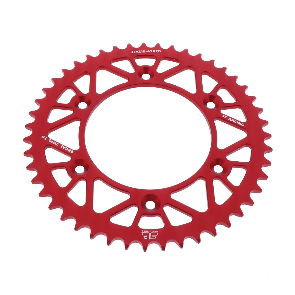 Alu-Kettenrad 47Z Teilung 520 rot JT Innendurchmesser 125 Lochkreis 153 JTA21047RED