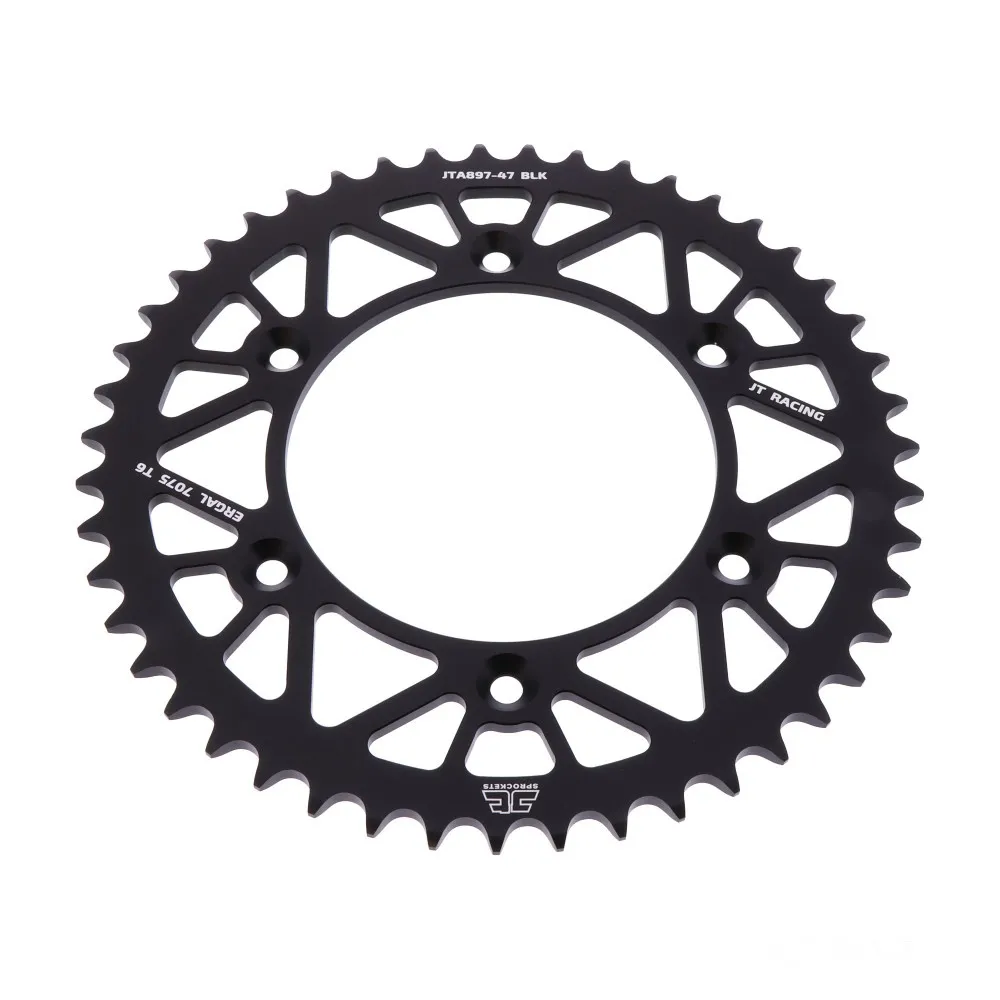 Alu-Kettenrad 47Z Teilung 520 schwarz JT Innendurchmesser 125 Lochkreis 150 JTA89747BLK