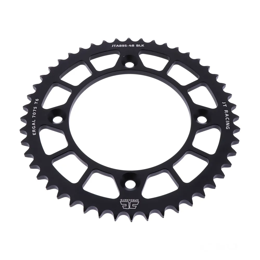 Alu-Kettenrad 48Z Teilung 428 schwarz JT Innendurchmesser 110 Lochkreis 132 JTA89548BLK