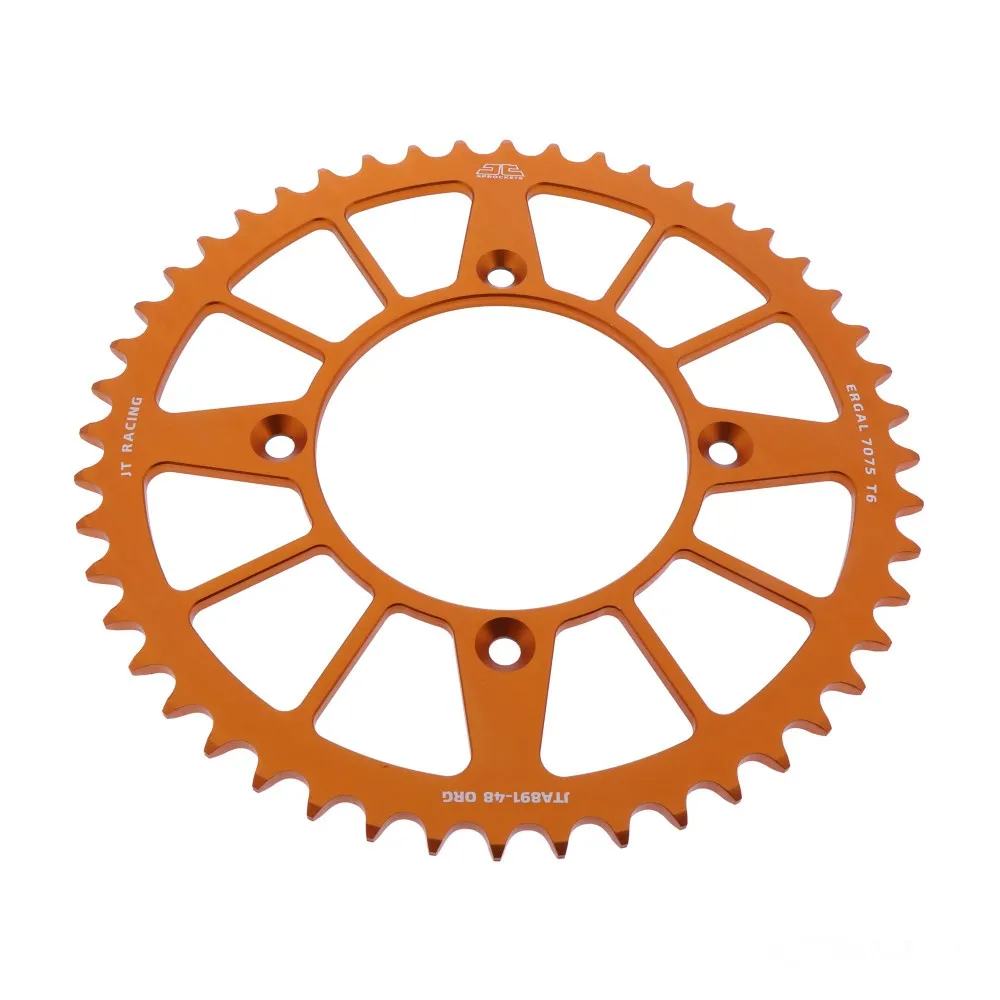 Alu-Kettenrad 48Z Teilung 520 orange JT Innendurchmesser 110 Lochkreis 135 JTA89148ORG