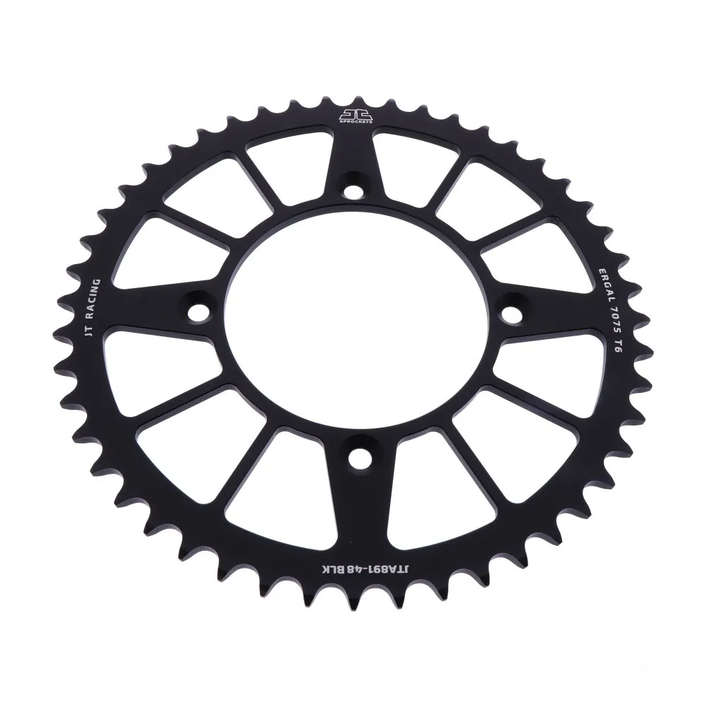 Alu-Kettenrad 48Z Teilung 520 schwarz JT Innendurchmesser 110 Lochkreis 135 JTA89148BLK