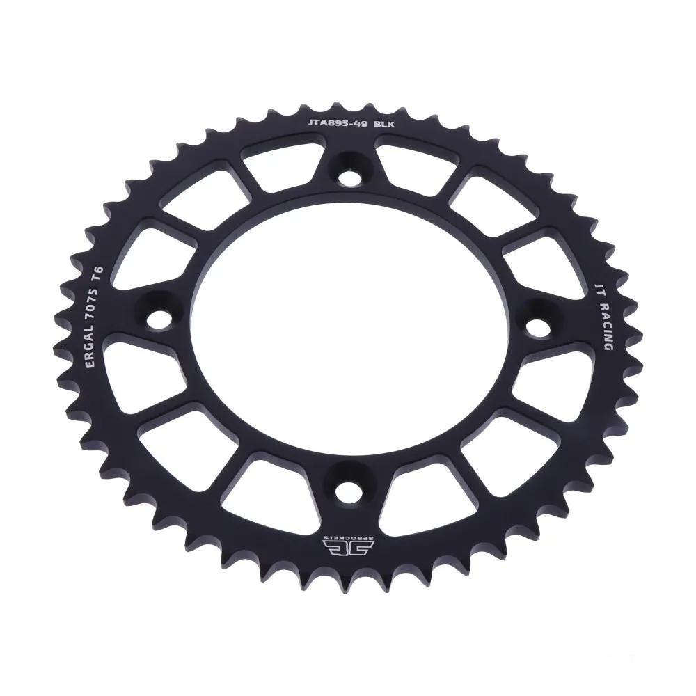 Alu-Kettenrad 49Z Teilung 428 schwarz JT Innendurchmesser 110 Lochkreis 132 JTA89549BLK