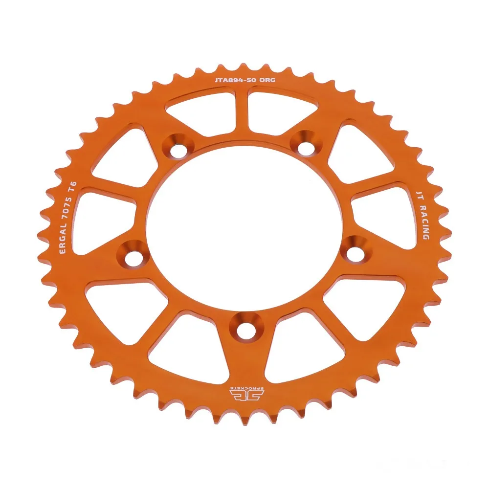 Alu-Kettenrad 50Z Teilung 420 orange JT Innendurchmesser 098 Lochkreis 115 JTA89450ORG
