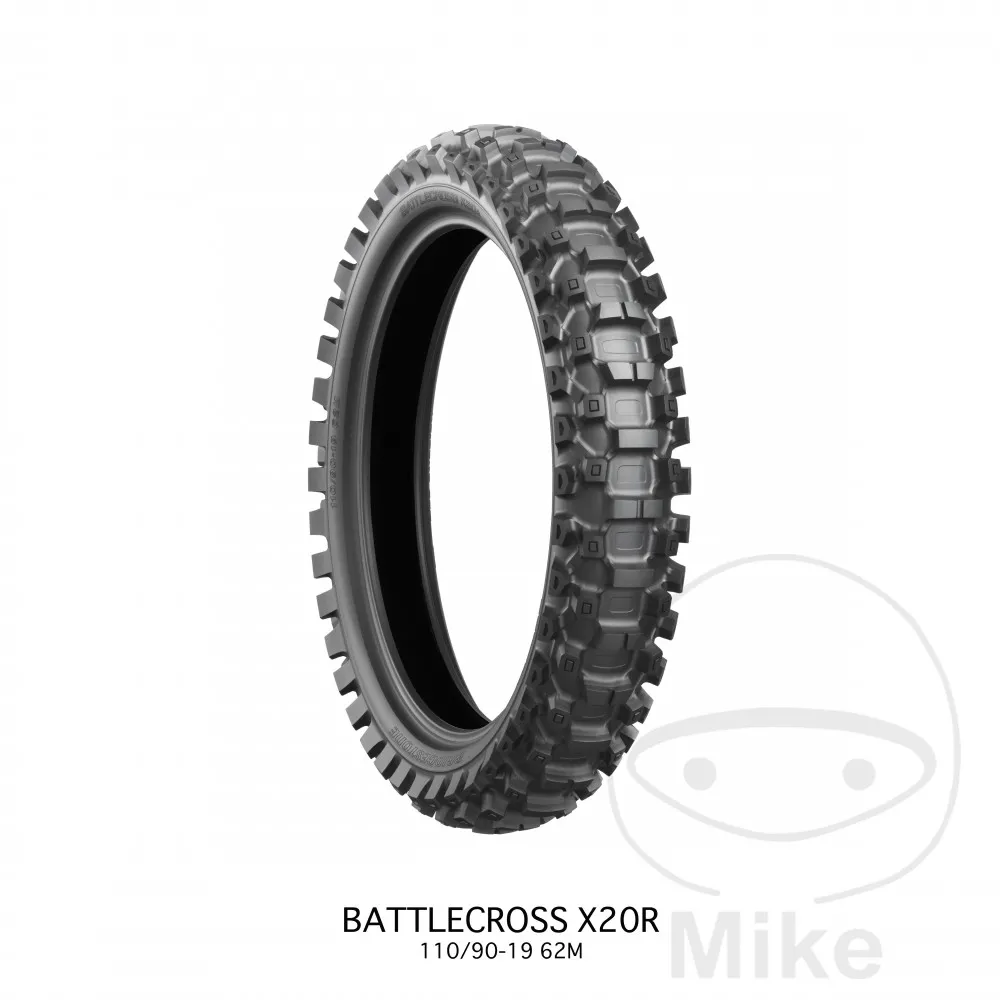 110/90-19 62M TT rear Reifen Bridgestone x20 Cross medium