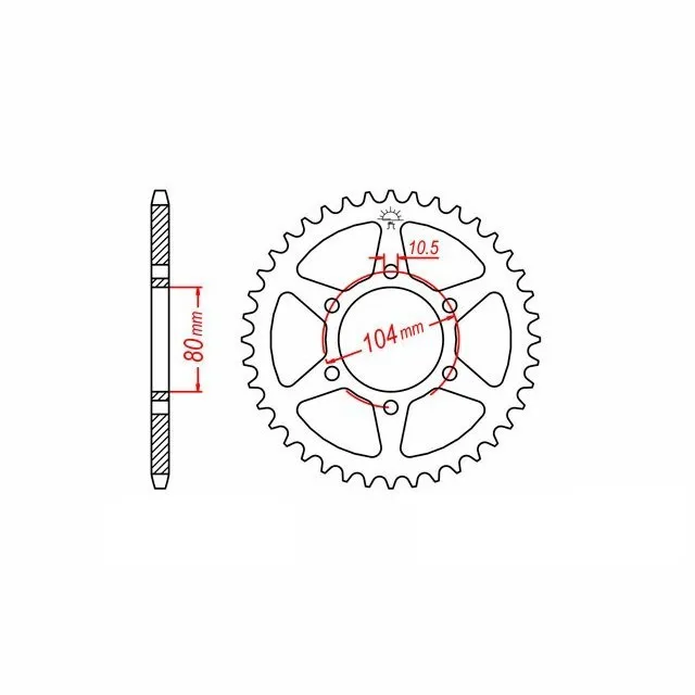 Kettenrad, 32 Zähne, Teilung 630
