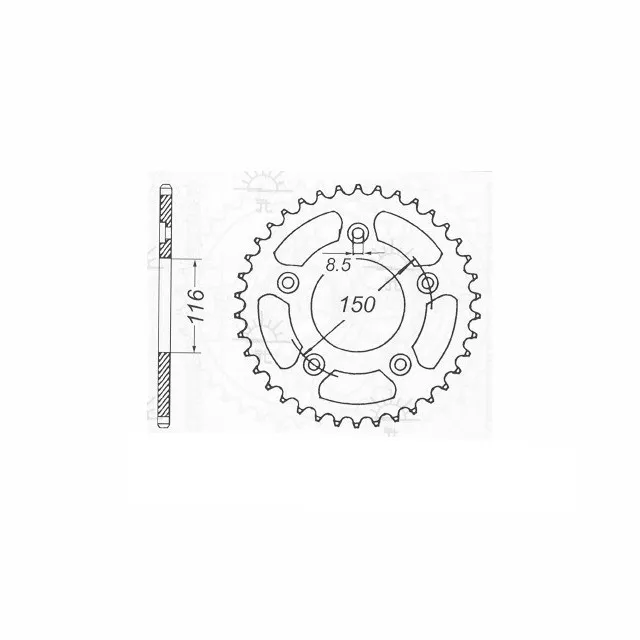 Alu Kettenrad Aprilia, Z-41