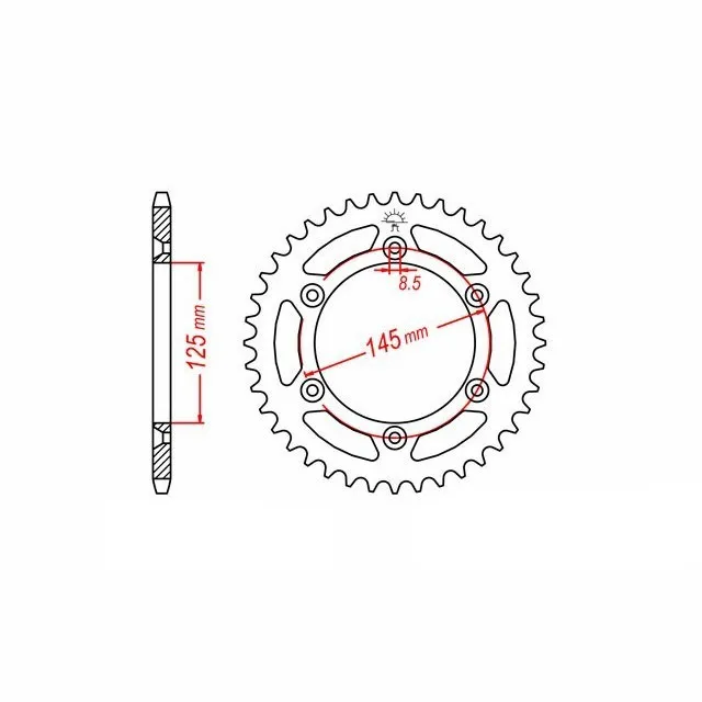 Alu Kettenrad Cagiva Z-39