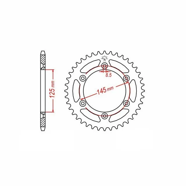 Alu Kettenrad Cagiva Z-46