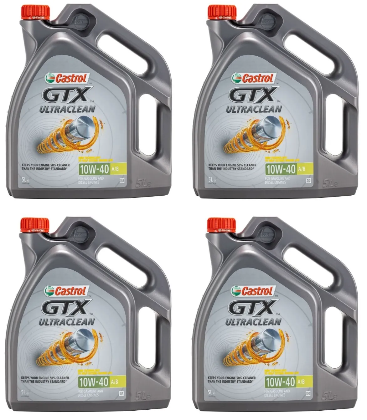 20l Castrol GTX Ultraclean 10W-40 A3/B4 4x5Liter Kanister