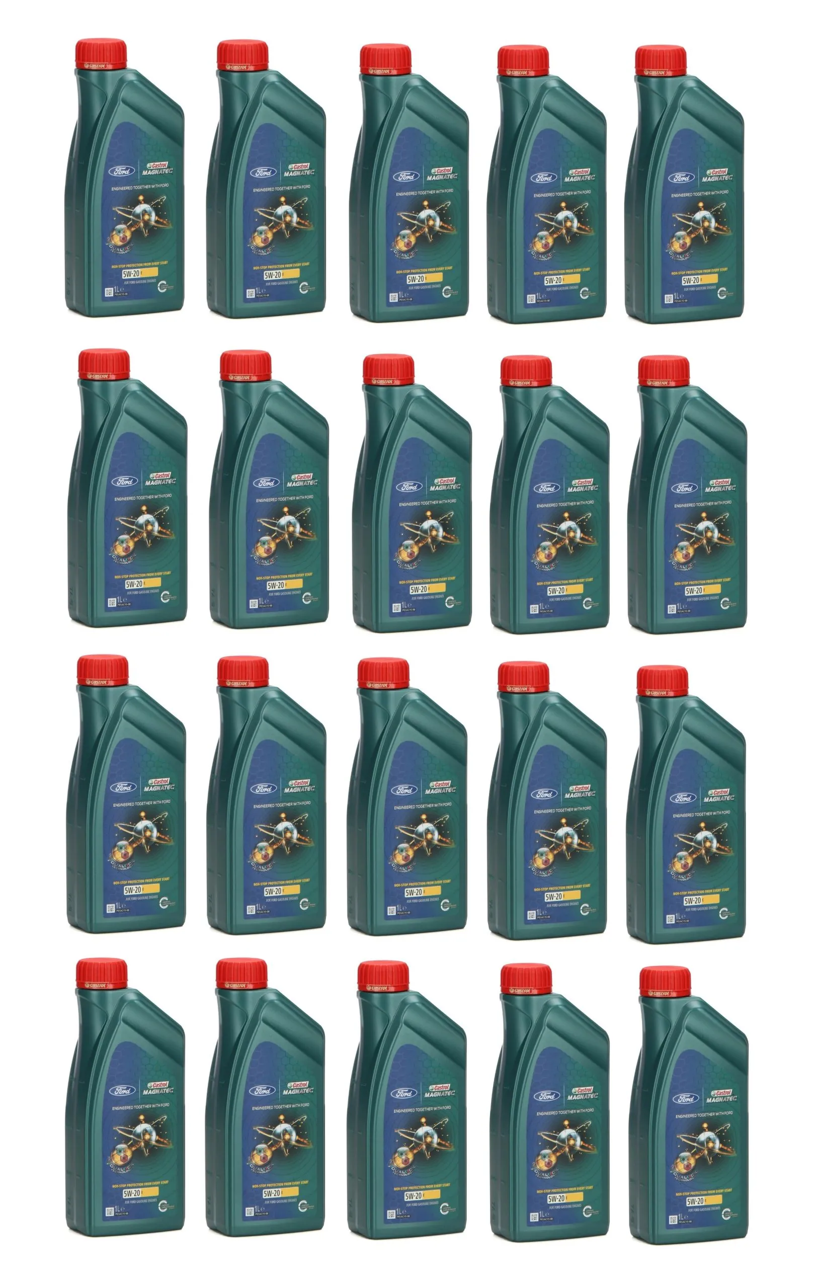 20l Castrol Magnatec E 5W-20 Ford 20x 1L