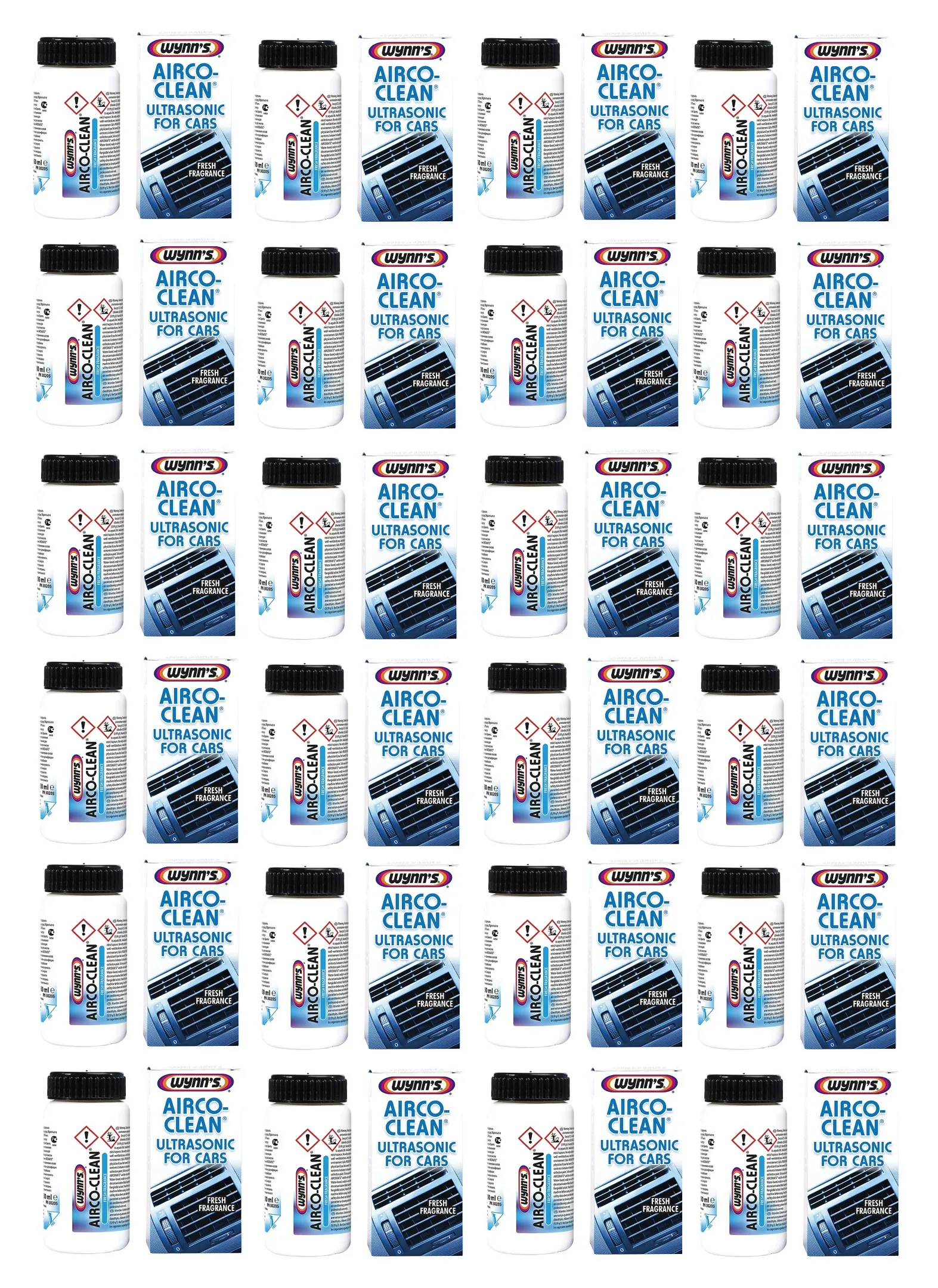 Wynns 30205 Airco-Clean Ultrasonic Klimaanlagendesinfizierer 24x100ml