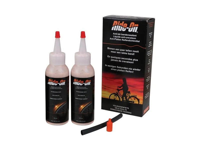 0,25l Ride-On Fahrrad Anti-Leak Reifendicht, Reifen Reparatur Gel 2x125ml Flasche