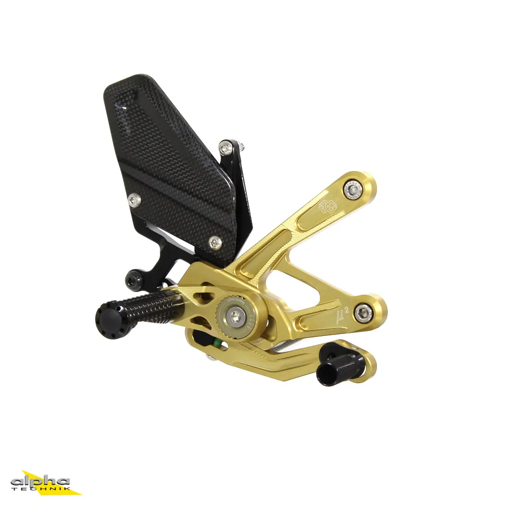 GILLES MUE2 Fußrastenanlage YZF-R1/R1M RN32 gold