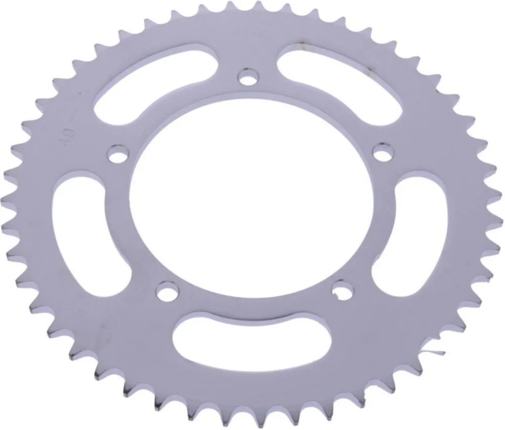 Rear sprocket 49 tooth pitch 420 silver