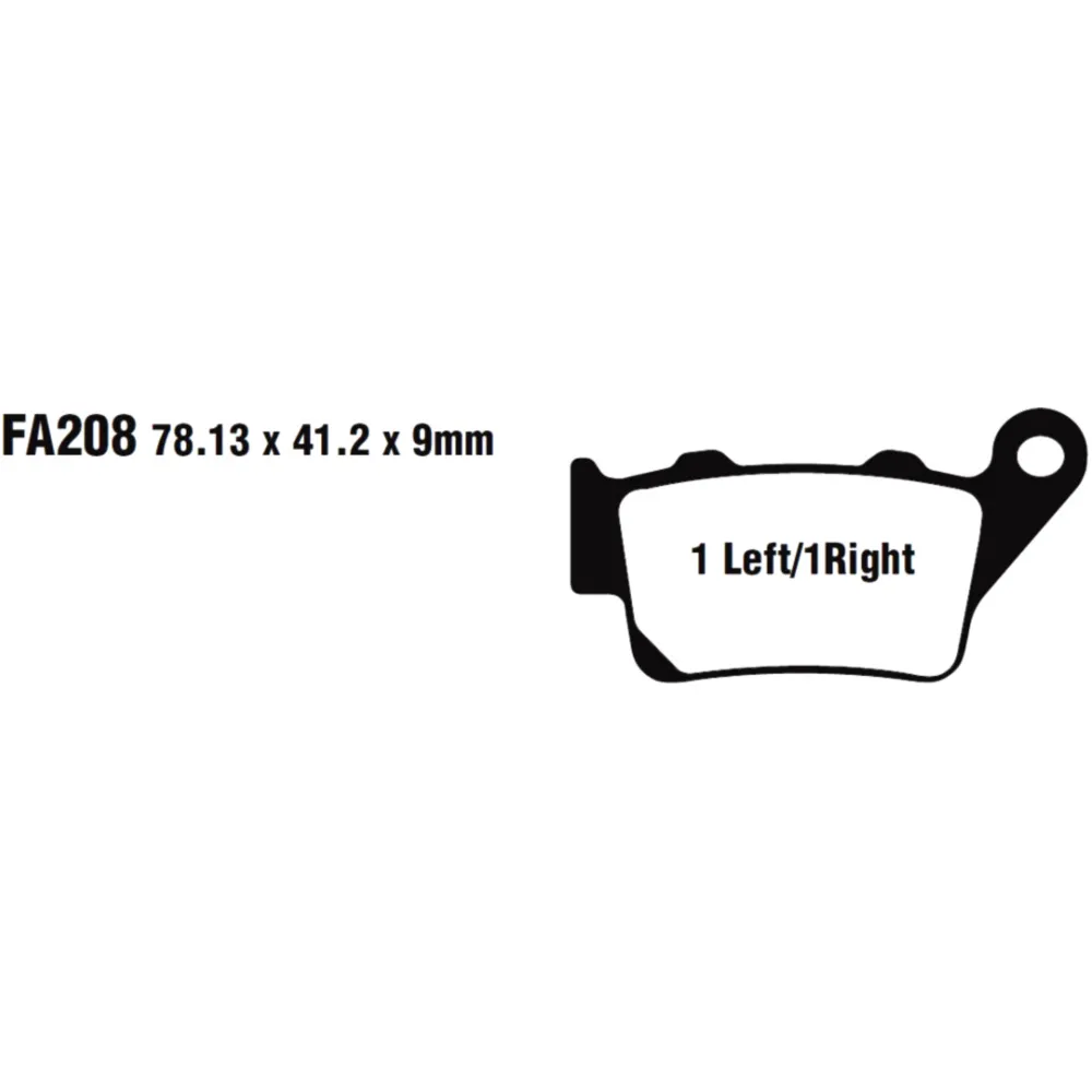 Bremsbeläge Bremsklotz Sinter MX-S EBC MXS208