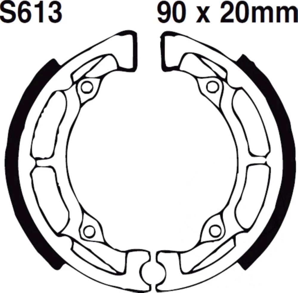 Bremsbacken mit Feder EBC S613