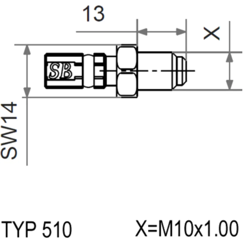 Aussengewinde fest Vario 20351003