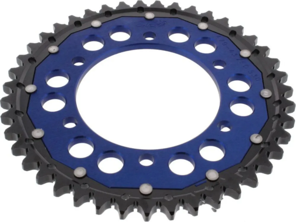 Kettenblatt Kettenrad Dual 43Z Teilung 530 blau