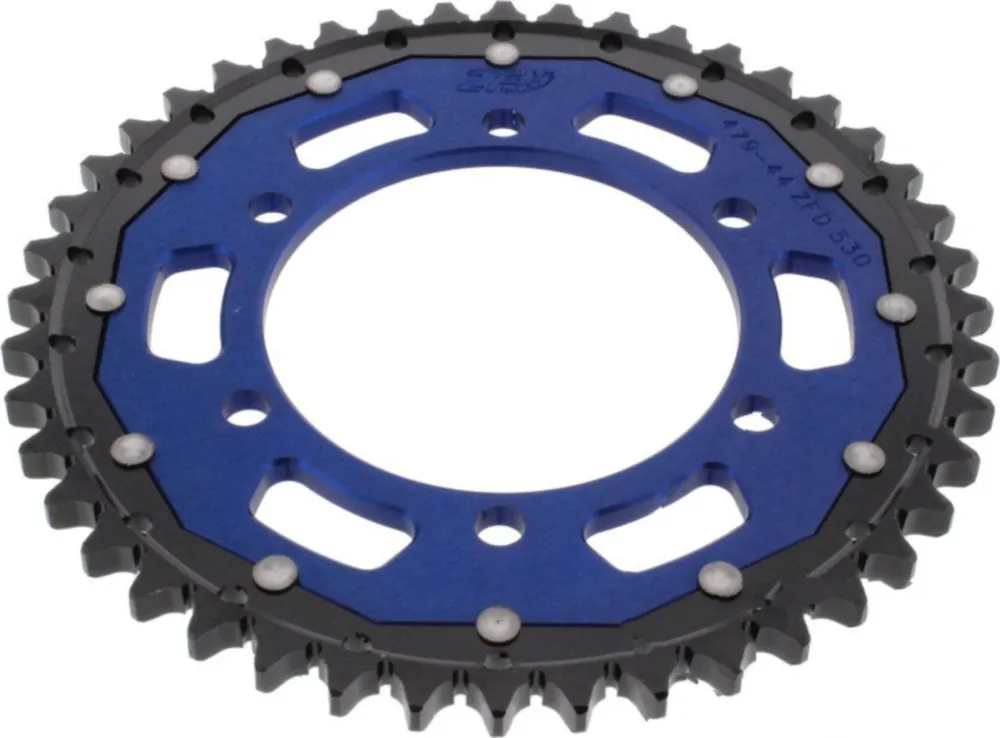 Kettenblatt Kettenrad Dual 44Z Teilung 530 blau