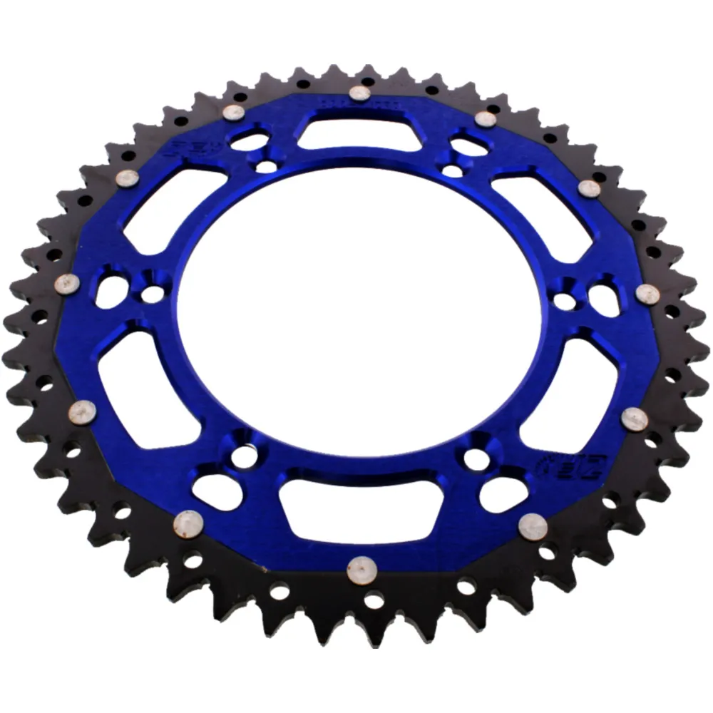 Rear sprocket dual 51 tooth pitch 520 blue