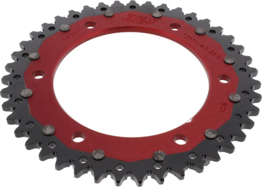 Kettenblatt Kettenrad Dual 43Z Teilung 525 rot ZFD131743RED