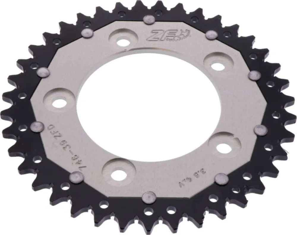 Zahnkranz Kettenrad Dual 39Z Teilung 520 silber