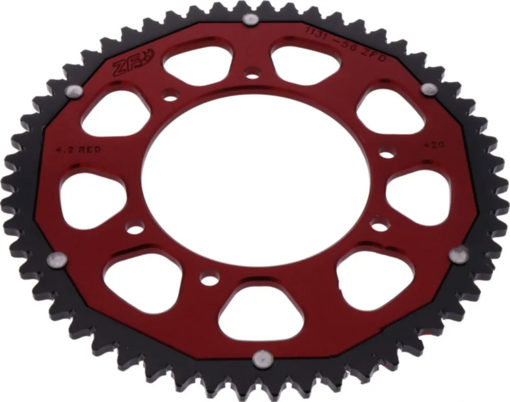 Rear sprocket dual 56 tooth pitch 420 RED