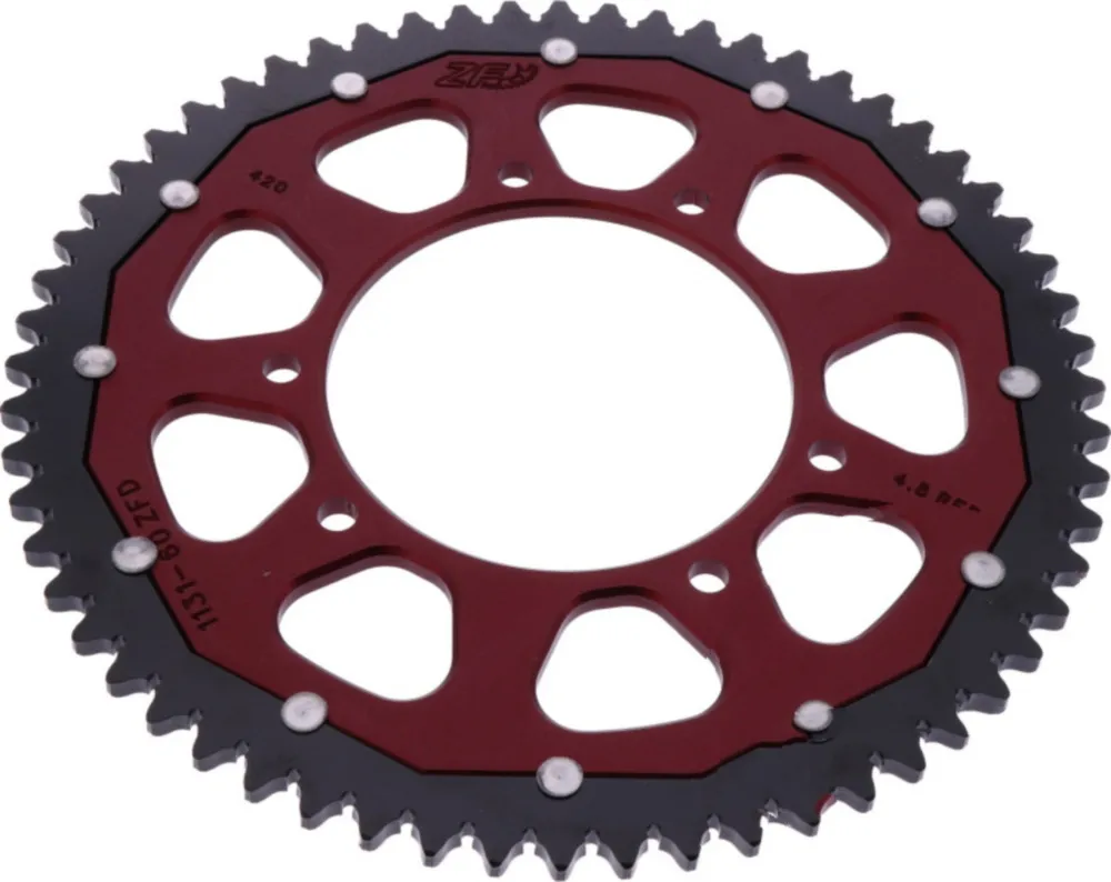 Rear sprocket dual 60 tooth pitch 420 RED