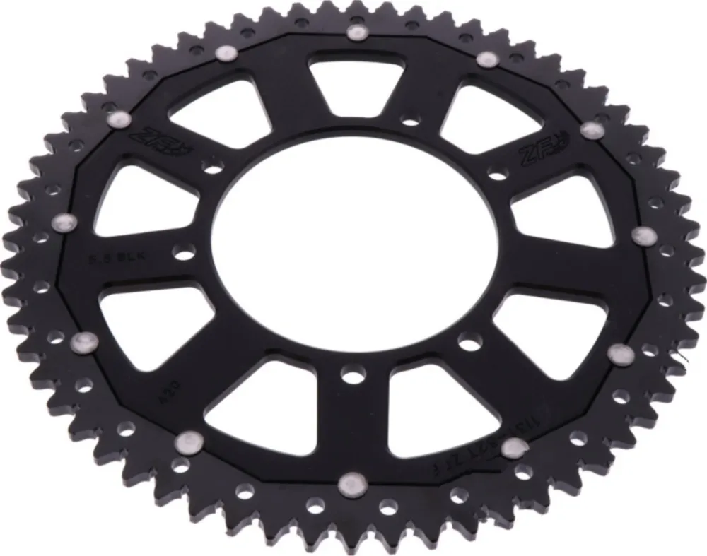 Rear sprocket dual 62z pitch 420 blaCK