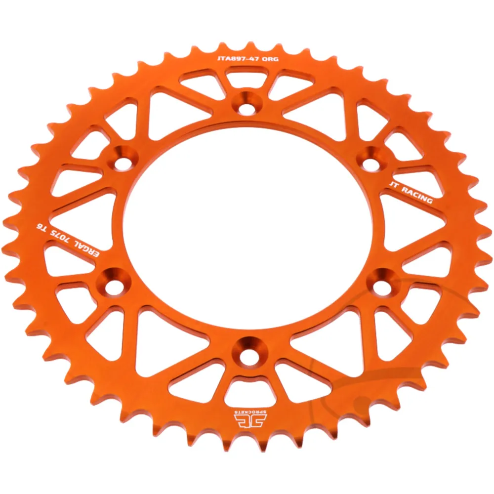 Rear sprocket alu 47 tooth pitch 520 orange
