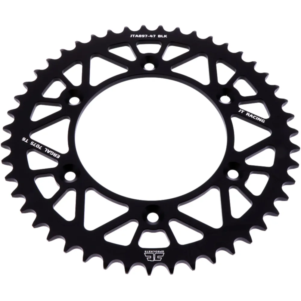 Rear sprocket alu 47 tooth pitch 520 black JTA89747BLK