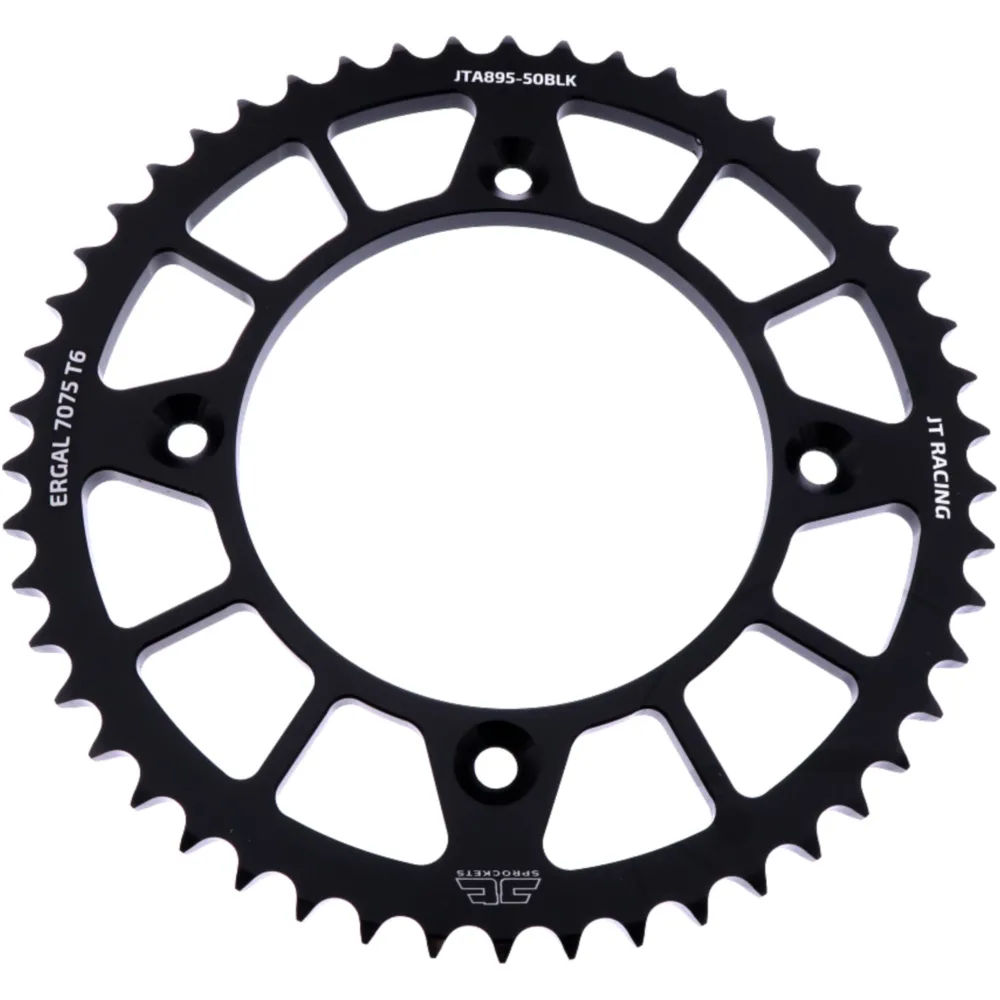 Rear sprocket alu 50 tooth pitch 428 black JTA89550BLK