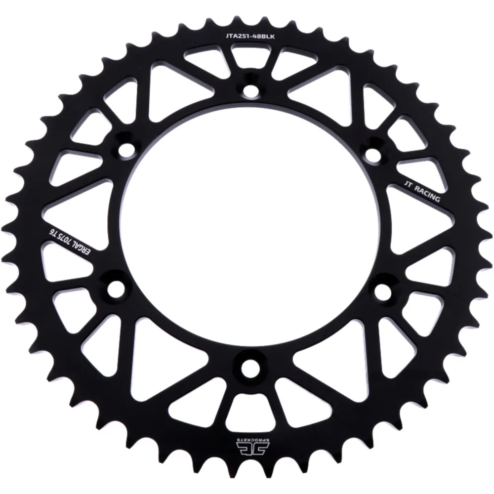Rear sprocket alu 48 tooth pitch 520 black JTA25148BLK