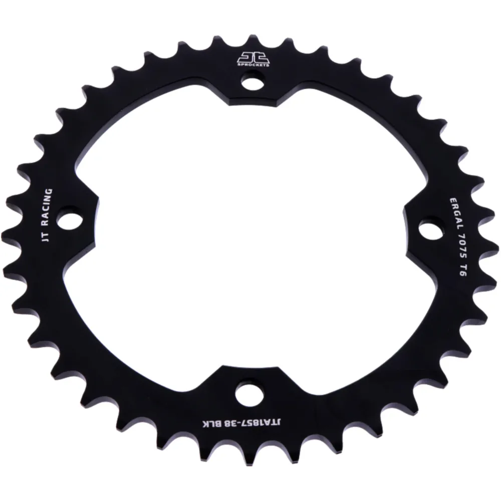 Rear sprocket alu 38 tooth pitch 520 black JTA185738BLK