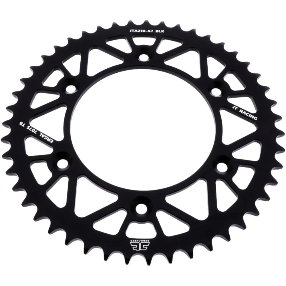 Rear sprocket alu 47 tooth pitch 520 black JTA21047BLK