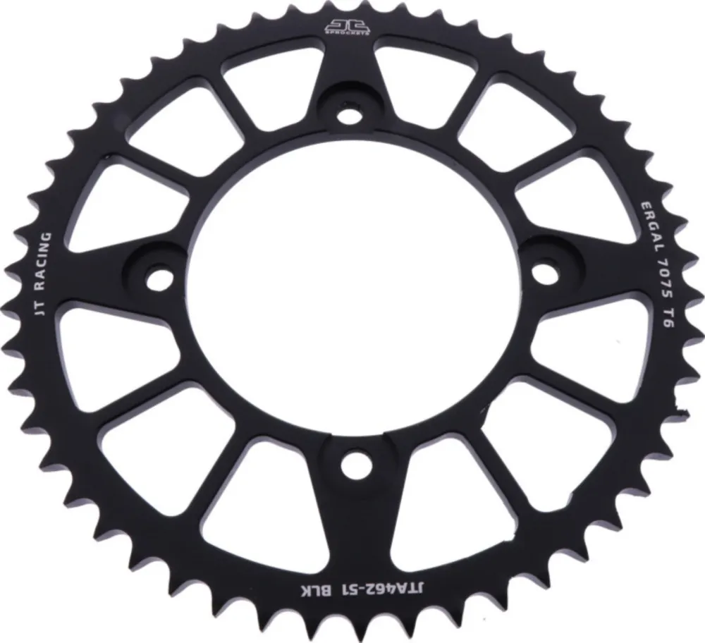 Alu-Kettenrad 51Z Teilung 428 schwarz JTA46251BLK