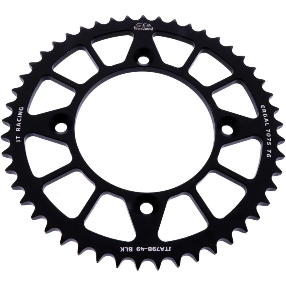 Alu-Kettenrad 49Z Teilung 428 schwarz