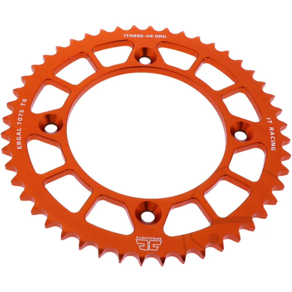 Alu-Kettenrad 48Z Teilung 428 orange