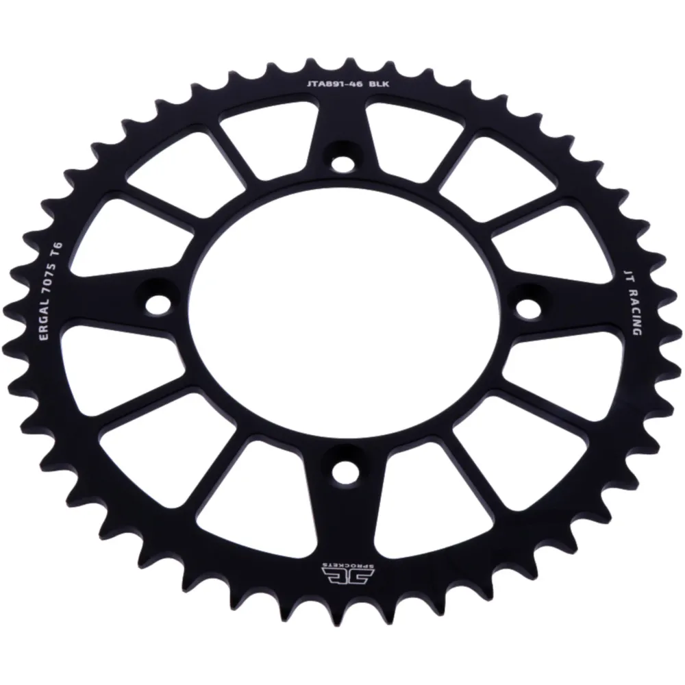 Alu-Kettenrad 46Z Teilung 520 schwarz JTA89146BLK