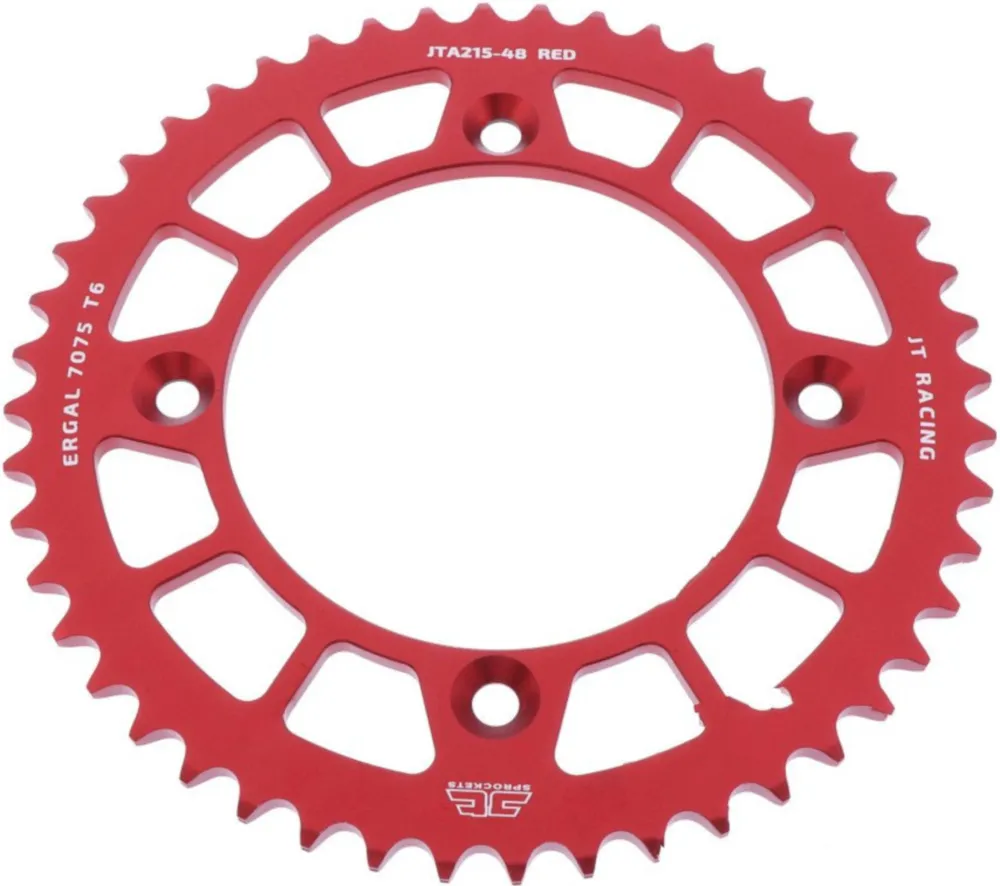 Rear sprocket alu 48 tooth pitch 420 red