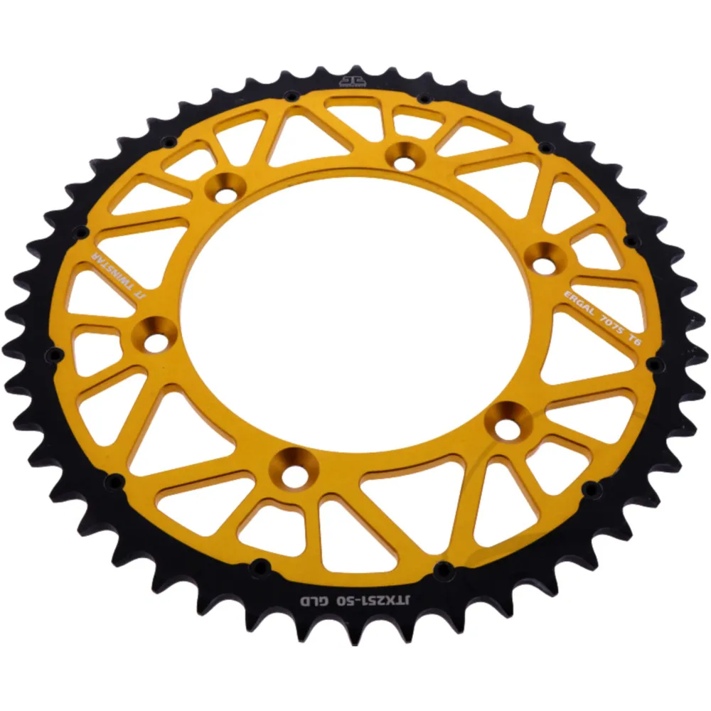 Rear sprocket twinstar 50 tooth pitch 520 gold JTX25150GLD
