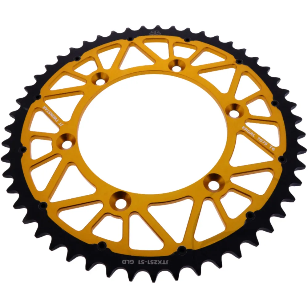 Kettenrad Twinstar 51Z Teilung 520 gold JTX25151GLD